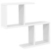 vidaXL Raft de perete Alb 60 x 12 x 50,5 cm Lemn prelucrat