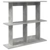 vidaXL Raft de perete Montare pe perete Gri Beton 100 x 20 x 75 cm