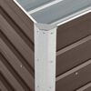 vidaXL Strat &icirc;nălțat de grădină maro 240 x 40 x 45 cm oțel galvanizat