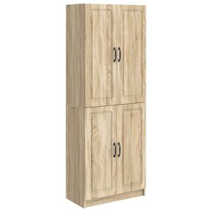 vidaXL Set de Dulapuri 2 buc. Stejar Sonoma Lemn prelucrat