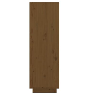 vidaXL Pantofar, maro miere, 30x34x105 cm, lemn masiv de pin