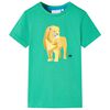 vidaXL Tricou pentru copii, verde, 104