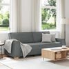 vidaXL Canapea cu 3 locuri, gri &icirc;nchis, 220x78x84 cm, material textil