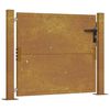 vidaXL Poartă de grădină 100 x 75 cm Oțel vopsit electrostatic Blocat