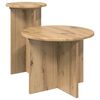 vidaXL Set măsuțe laterale 2 buc. Stejar Artizanal &Oslash; 45 x 35 cm