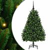 vidaXL Brad de Crăciun artificial 120 cm 150 LED-uri Alb cald Verde