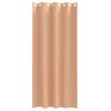 vidaXL Perdele Opaque cu Inel 2 pcs Maro deschis 245 x 140 cm