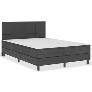 vidaXL Pat continental, gri &icirc;nchis, 140x200 cm, material textil