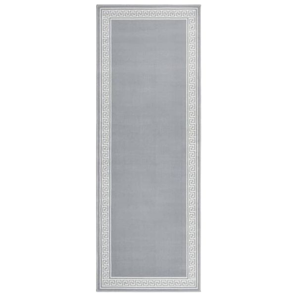 vidaXL Covor traversă, gri cu motiv, 60x150 cm, BCF