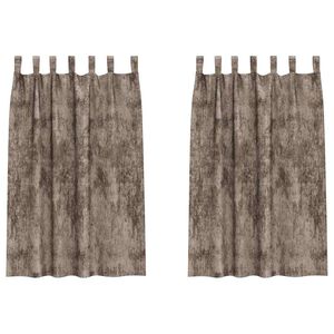 vidaXL Cortine din catifea 2 buc. Cappuccino 175 x 140 cm Catifea