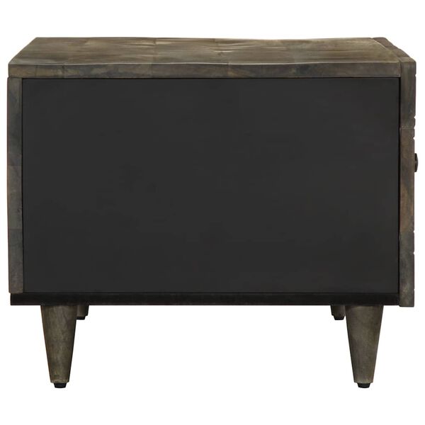 vidaXL Masuta de cafea gri deschis 80x50x40 cm lemn masiv de mango