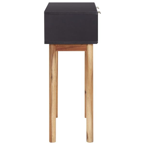 vidaXL Masă consolă, 70 x 30 x 75 cm, lemn masiv de acacia și MDF