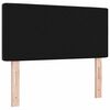 vidaXL Tăblie cap cu headboard Negru 100 cm Piele artificială