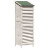 vidaXL Sălaș de grădină Alb 59 x 56 x 176 cm Lemn de Brad Solid