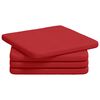 vidaXL Perne de Șezut 4 pcs țesătură Roșu 40 x 40 x 3 cm