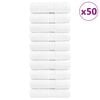 vidaXL Prosoape de baie premium, SOLUND, 50 buc., albe, 30 x 30 cm, 600 g/m&sup2;