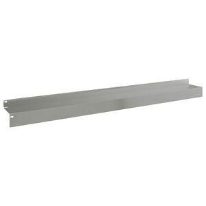 vidaXL Margine pentru gazon 10 buc. 100 x 10 x 8 cm Oțel Argintiu