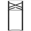vidaXL Picior de masă pentru bere 2 pcs Negru 39 x 3 x 75 cm