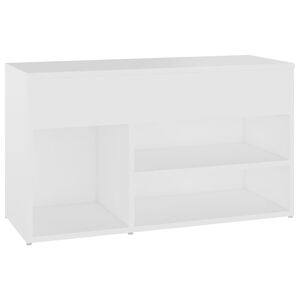 vidaXL Banchetă pantofar, alb, 80x30x45 cm, PAL