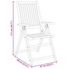 vidaXL Set mobilier de grădină, 3 piese, 85x85x74 cm, lemn masiv de acacia