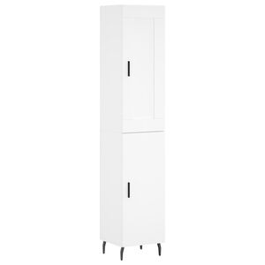 vidaXL Dulap &icirc;nalt, alb, 34,5x34x180 cm, lemn prelucrat