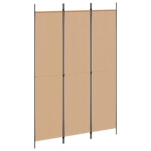 vidaXL Paravan de cameră cu 3 panouri, alb, 150x220 cm, textil