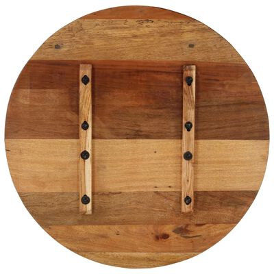 vidaXL Blat de masă, Ø70x(1,5-1,6) cm, lemn masiv reciclat