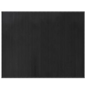 vidaXL Covor dreptunghiular, gri, 80x100 cm, bambus