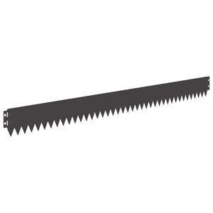 vidaXL Margine pentru gazon 20 pcs 103 x 10 cm Oțel Negru