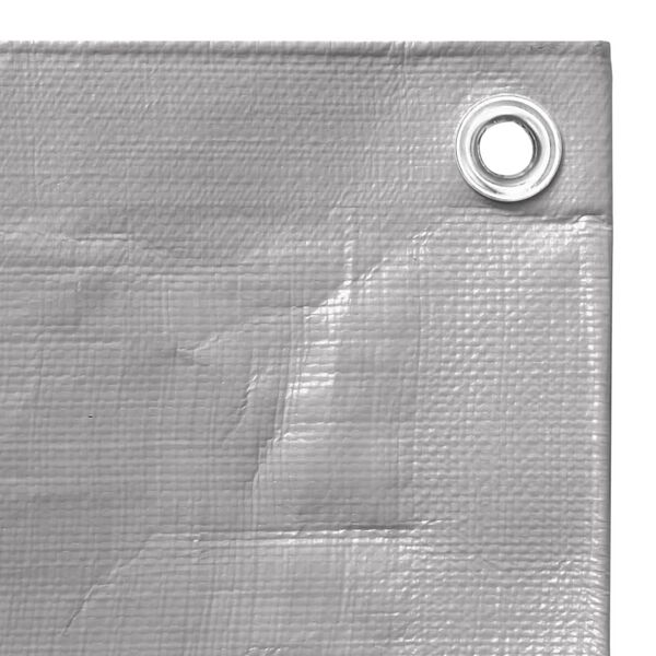 vidaXL Prelată 260 g/m&sup2;, gri, 8x10 m, HDPE