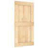 vidaXL Ușă glisantă NARVIK Natural și Negru 100 x 210 cm (213,5 cm)