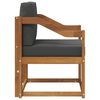 vidaXL Canapea de exterior Lemn de acacia solid și poliester natural