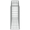 vidaXL Coșuri gabion arcuite 15 buc, 200x50x100/120cm, fier galvanizat