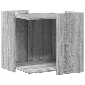 vidaXL Cutie litieră pisici sonoma gri 53x53x51 cm lemn prelucrat