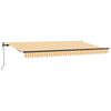 vidaXL Cortina Retractabilă Galben și alb 350 x 200 cm