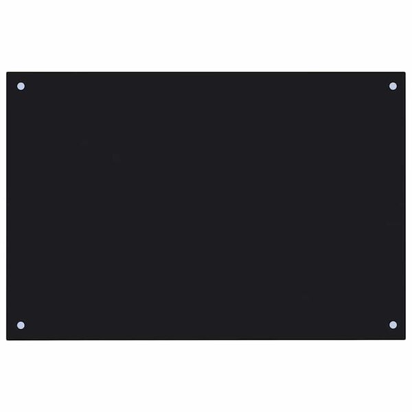 vidaXL Spate de bucătărie 2 pcs Negru 90 x 50 cm sticlă securizată