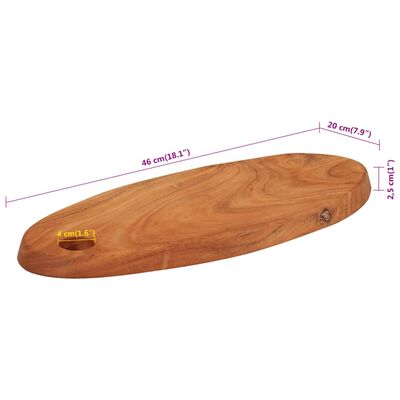 vidaXL Tocător, 46x20x2,5 cm, lemn masiv de acacia