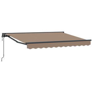 vidaXL Cort electric retractabil Gri taupe 3,5 x 2 m