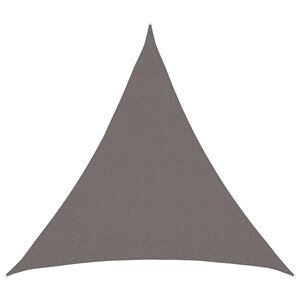 vidaXL P&acirc;nză de umbră Triunghiular 2 x 2 x 2 m HDPE Gri deschis
