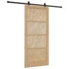 vidaXL Ușă glisantă ORKDAL 93 x 202 cm Lemn prelucrat Natural și Negru