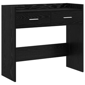 vidaXL Masă de consolă Stejar Negru 90 x 35 x 80 cm Lemn prelucrat
