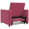 vidaXL Sofa Pat Unilaterala cu roți bordo 90 x 165 x 87 cm Catifea