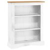 vidaXL Bibliotecă 3 rafturi stil mexican Corona, alb 81x29x100 cm, pin