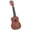 vidaXL Set ukulele Soprano pentru copii, cu husă, natural, 23"