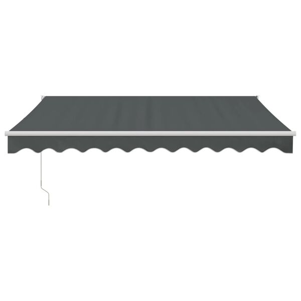 vidaXL Copertină retractabilă, antracit, 3x2,5 m, textil și aluminiu