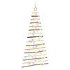 vidaXL Brad de Crăciun suspendat 150 cm 80 LED-uri Multicolor