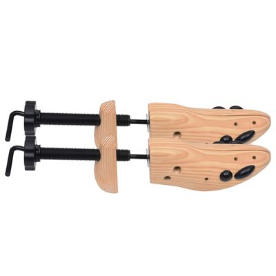 vidaXL Șanuri de pantofi, 2 perechi, mărime 41-46, lemn masiv de pin