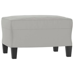 vidaXL Taburet, gri deschis, 60x50x41 cm, microfibră