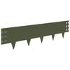 vidaXL Margine pentru gazon 30 buc. 100 x 25 cm Oțel Verde măsliniu