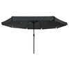 vidaXL Parasol de Grădină Antracit și negru 395 x 395 x 245 cm